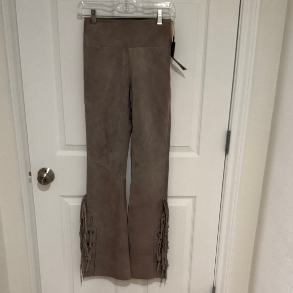 Double D Ranch Suede Pants in Beige